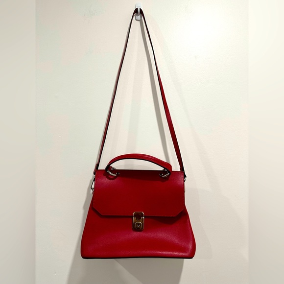 Camelia Roma red leather bag - Picture 1 of 12